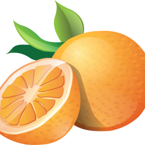 Orange drawing PNG image