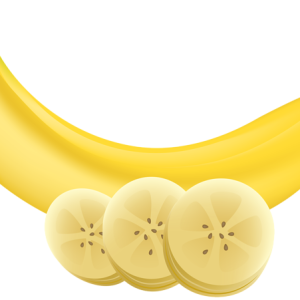 Sliced banana PNG picture