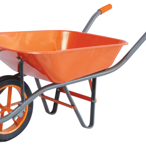 Wheelbarrow orange color PNG