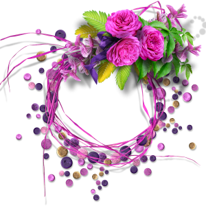 Floral frame PNG