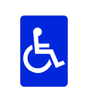 Disabled handicap symbol PNG