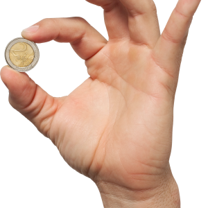 Money in hand PNG image
