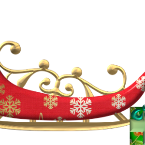 Santa sleigh PNG
