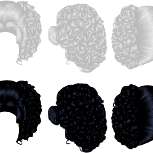 Hair wig PNG