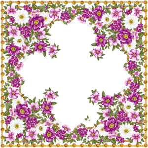 Floral frame PNG