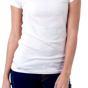 woman in white t-shirt PNG image