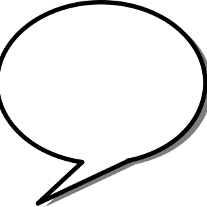 Speech balloon PNG round image