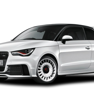 White AUDI A1 PNG car image
