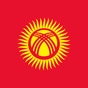 Kyrgyzstan flag PNG