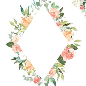 Floral frame PNG