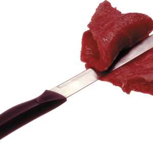 Meat and knife PNG picture
