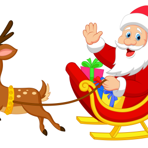 Santa sleigh PNG