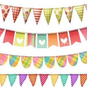 Party flags PNG