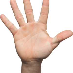 five hand PNG