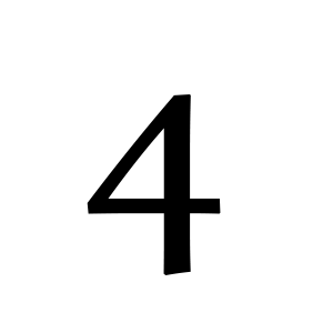 Number 4 PNG