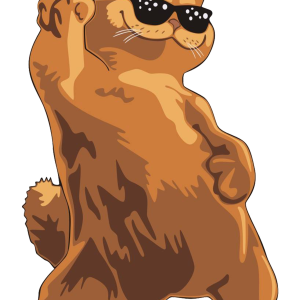 Garfield in glasses PNG