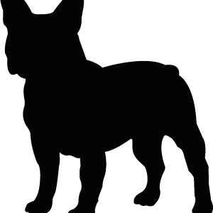 Bulldog PNG black