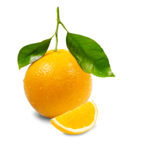 Orange PNG image wih transparent background