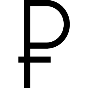 Russian ruble PNG
