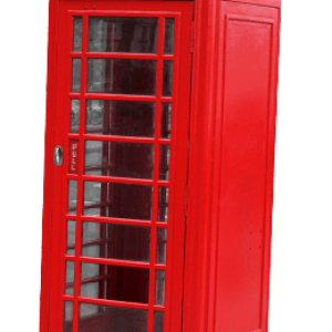 Red telephone box PNG