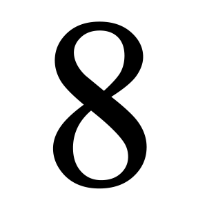 number 8 PNG