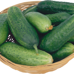 Cucumbers in plate PNG