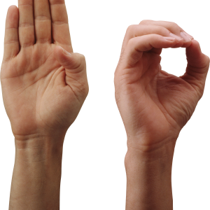 ok hand PNG