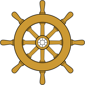 Ship's wheel, rudder PNG