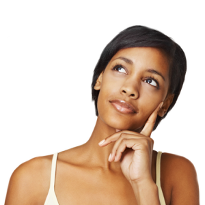 Thinking woman PNG
