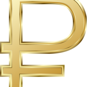 Russian ruble PNG