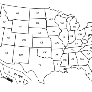 USA map PNG