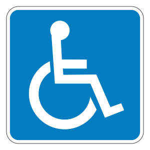 Disabled handicap symbol PNG