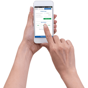 Phone in hand PNG