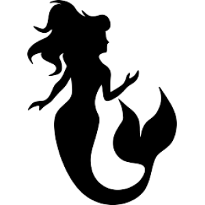 Mermaid siluete PNG