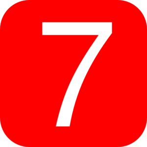 number 7 PNG