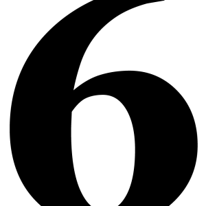 Number 6 PNG