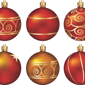 Christmas balls baubles