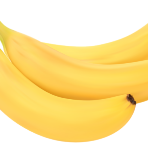 3 yellow bananas PNG