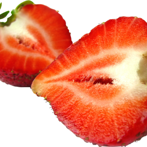 Cut strawberry PNG
