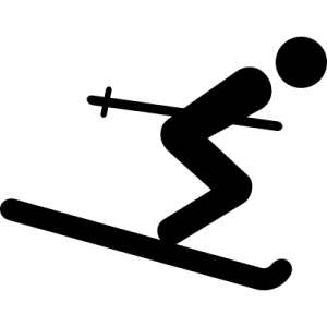 Skiing PNG