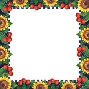 Floral frame PNG