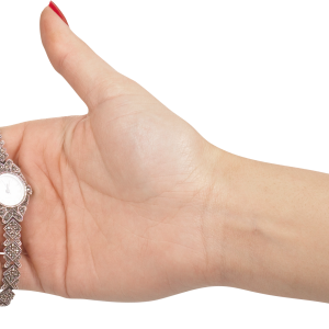 Stopwatch in hand PNG image