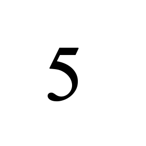Number 5 PNG
