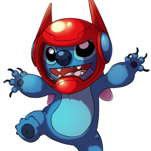 Stitch in helmet PNG