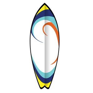Surfing board PNG image
