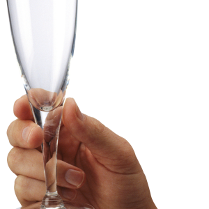 glass in hand PNG