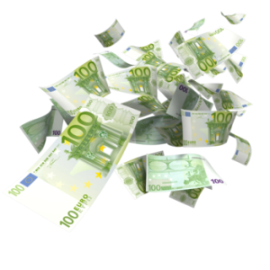 Falling money PNG