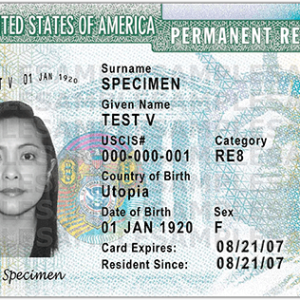 Green card PNG