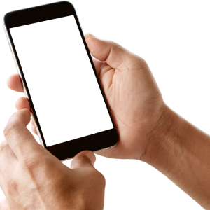 Phone in hand PNG