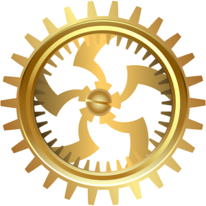 Gear gold image PNG